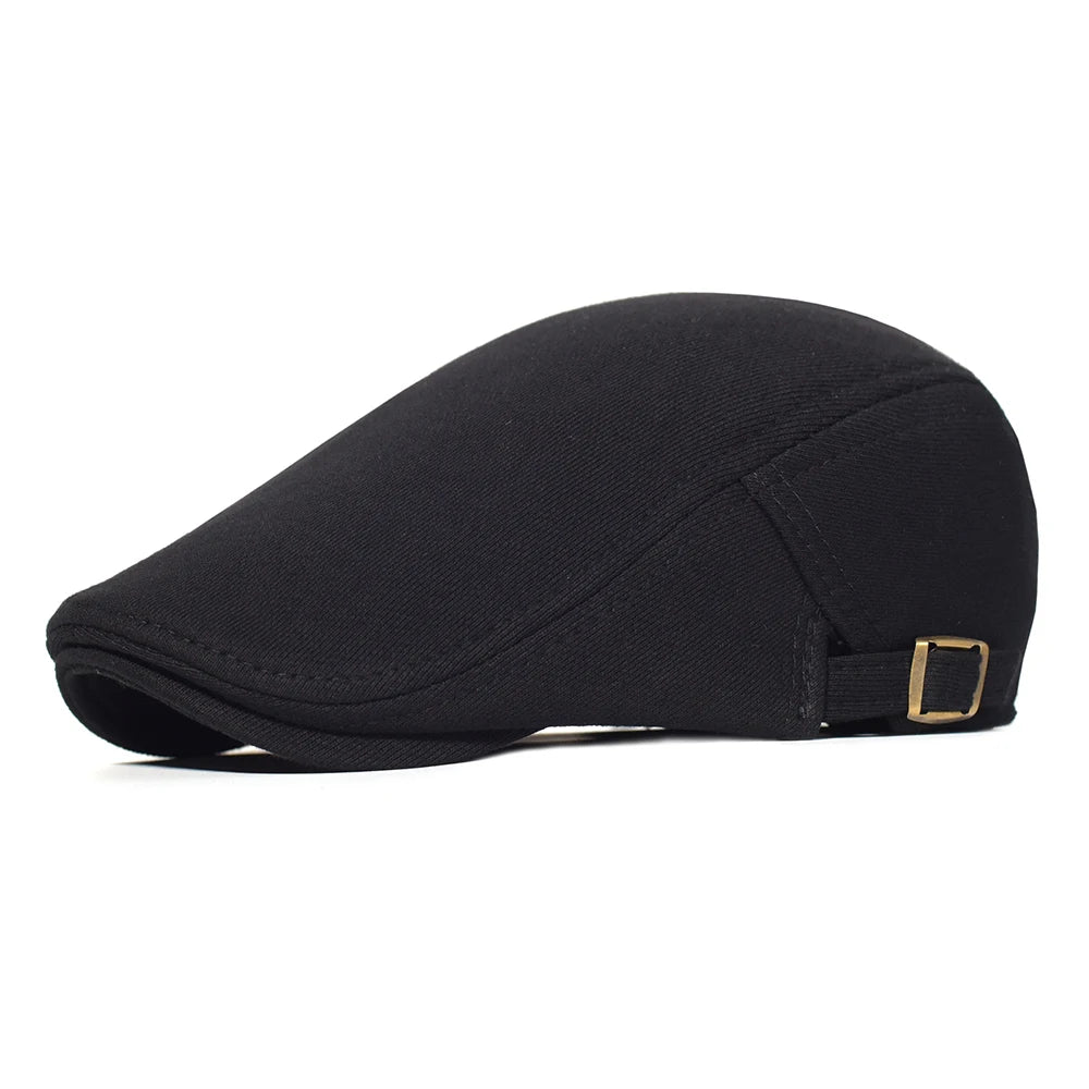 Cotton Adjustable Newsboy Caps Men Woman Casual