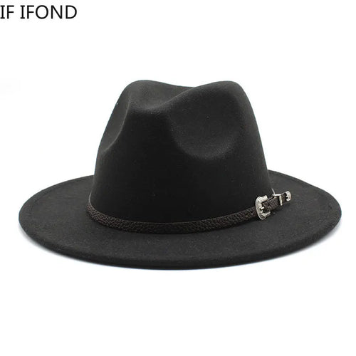 British Style Felt Jazz Fedora Hat 59-61CM